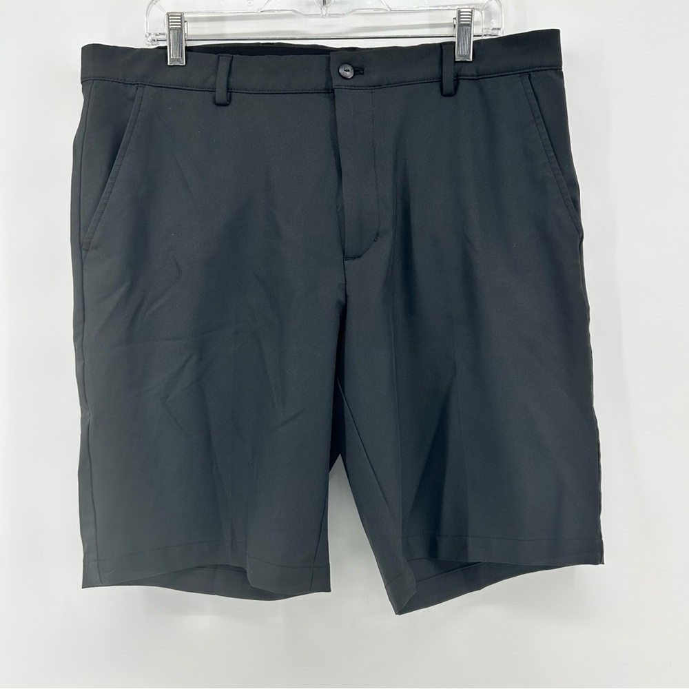 Greg Norman Men's Black Chino Casual Golf Shorts Pockets Stretch‎ Size 36